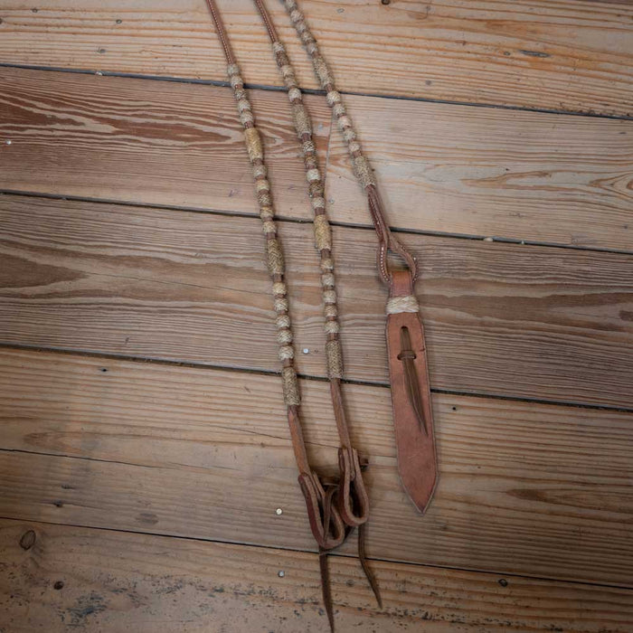 Handmade Rawhide Romel Reins Tack - Reins MISC