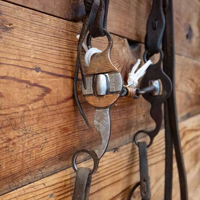 Dog Bone w/ Copper Rings Bridle Rig