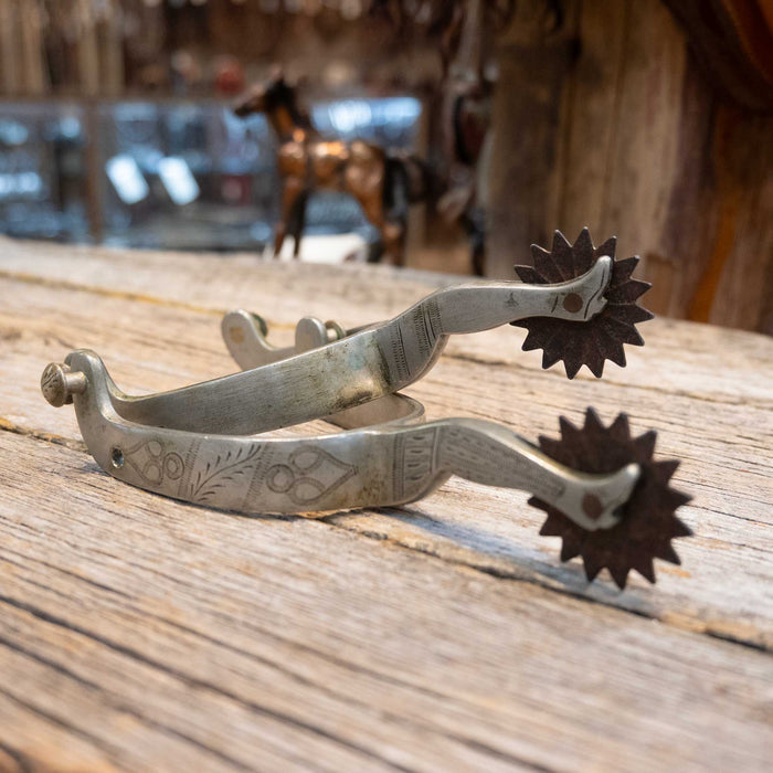 Buermann 1920's "Gal Leg" Spurs Tack - Spurs August Buermann
