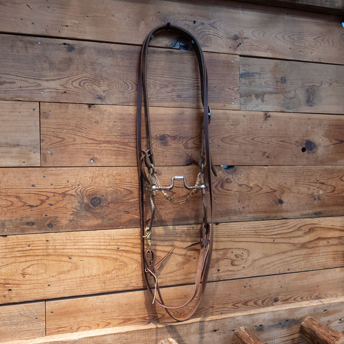 Kerry Kelley Silver Mounted Twisted Wire Hinge Port Bridle Rig