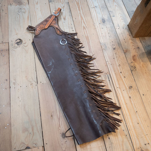 OLIVER Saddle Shop Dark Chocolate Shotgun Chaps 1454 Tack - Chaps & Chinks Oliver Saddle Shop