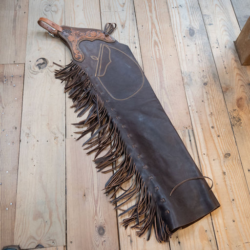 OLIVER Saddle Shop Dark Chocolate Shotgun Chaps 1454 Tack - Chaps & Chinks Oliver Saddle Shop