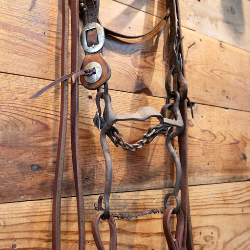 Silver Dotted Solid Port Bridle Set Tack - Rigs MISC
