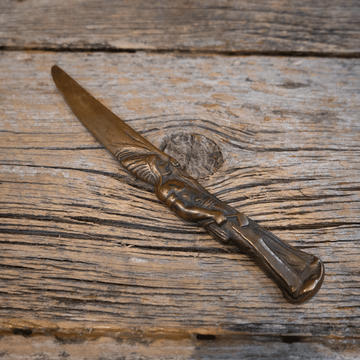 Vintage Solid Bronz Indian Letter Open