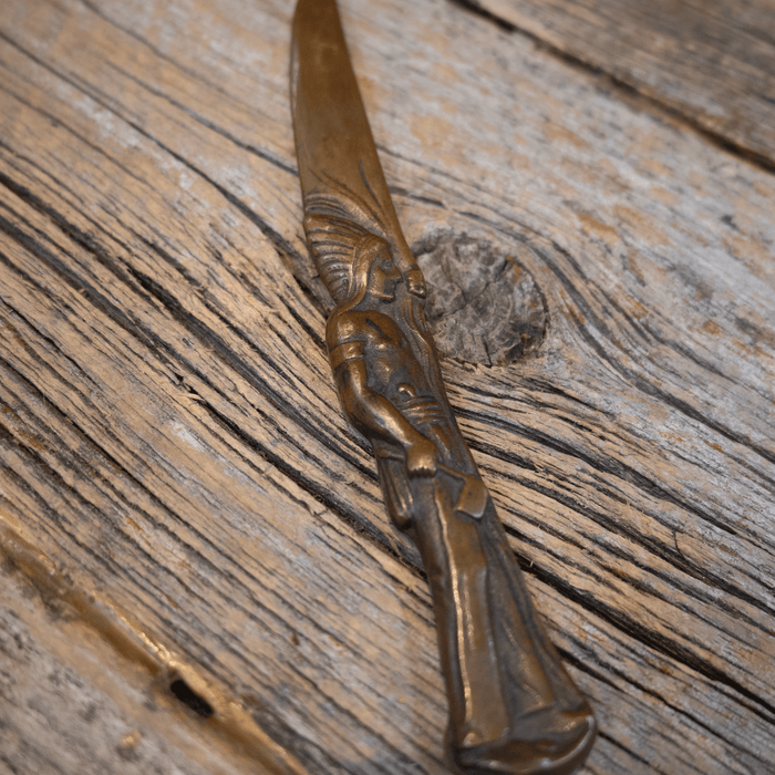Vintage Solid Bronz Indian Letter Open