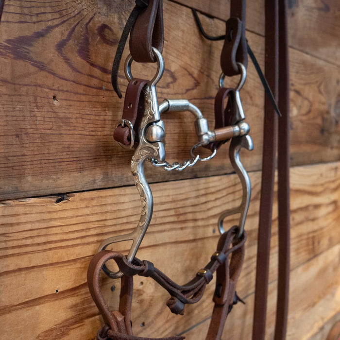 Kerry Kelley Silver Mounted Milk Man Hinge Port Bridle Rig