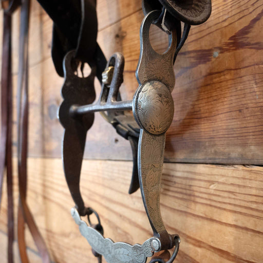 Vintage Dotted Bridle w/Cavesson & Port Bit Tack - Rigs MISC