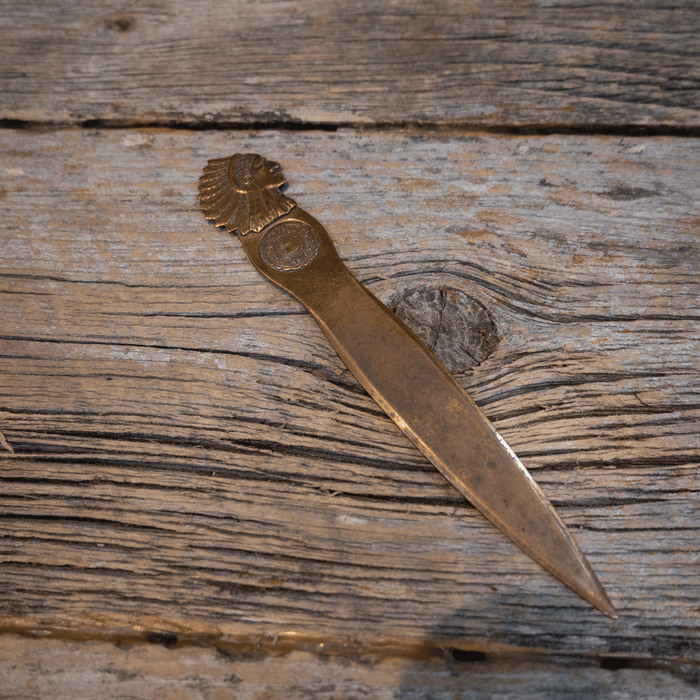 Vintage Brass Sounenir Fortpitt PA Letter Open