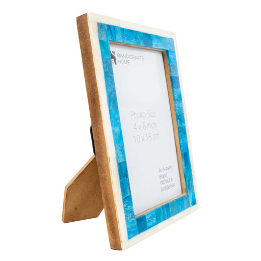 Mosaic Frame 4x6 - Turquoise/White HOME & GIFTS - Home Decor - Decorative Accents Handicrafts Home