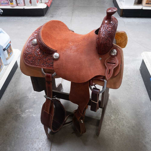 16" TESKEY'S COW HORSE SADDLE Saddles - New Teskey's Saddlery