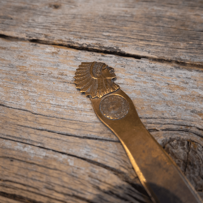 Vintage Brass Sounenir Fortpitt PA Letter Open