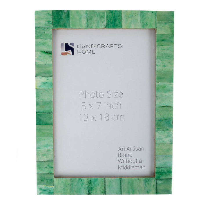 Bone Inlay Photo Frame 5x7 - Green HOME & GIFTS - Home Decor - Decorative Accents Handicrafts Home