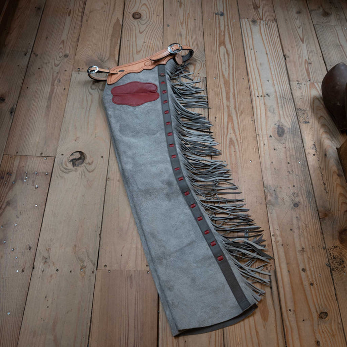 Teskey's Xtra Small Roughout Versatility Shotgun Chaps Tack - Chaps & Chinks Teskey's