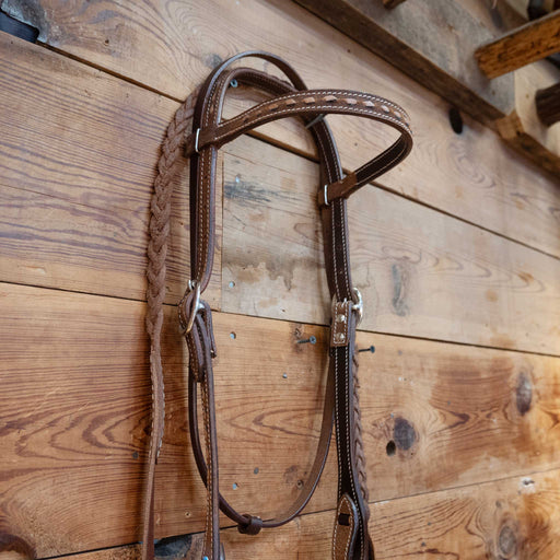 JD Bits Studded Port Browband Rig Tack - Rigs JD Bits