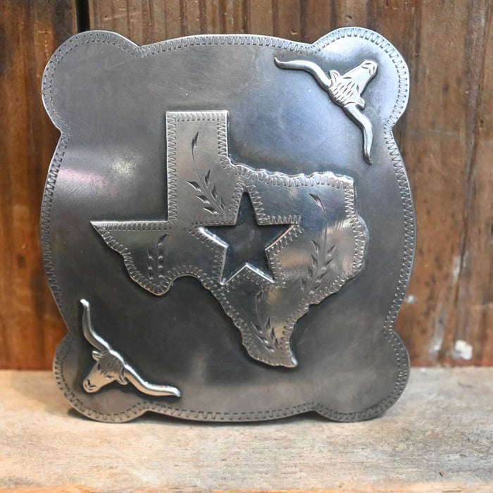 Western Belt Buckle - TEXAS - Handmade by J. Martin _CA513 ACCESSORIES - Additional Accessories - Buckles J. Martin