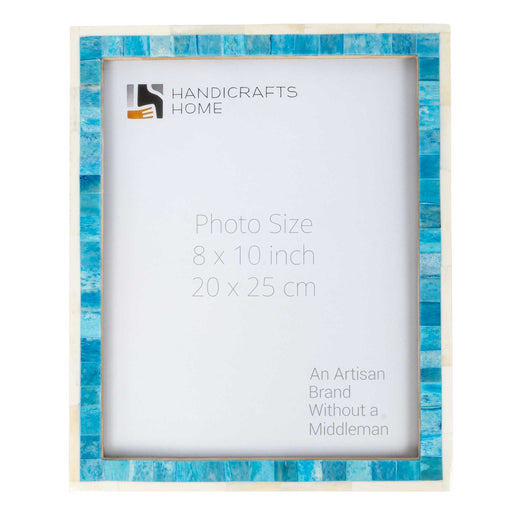 Mosaic Frame 8x10 - Turquoise/White HOME & GIFTS - Home Decor - Decorative Accents Handicrafts Home