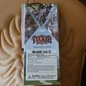 16.5" TUCKER BIG BEND HERITAGE TRAIL SADDLE Saddles - New Tucker