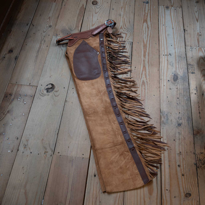 Teskey's Xtra Small Roughout Versatility Shotgun Chaps Tack - Chaps & Chinks Teskey's