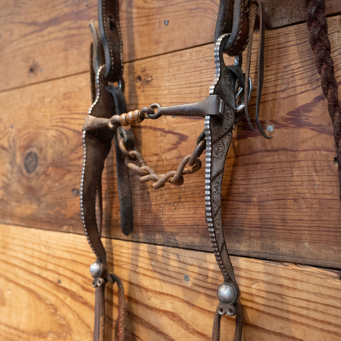 E GARCIA Silver Mounted Bridle Rig 1954