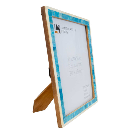Mosaic Frame 8x10 - Turquoise/White HOME & GIFTS - Home Decor - Decorative Accents Handicrafts Home
