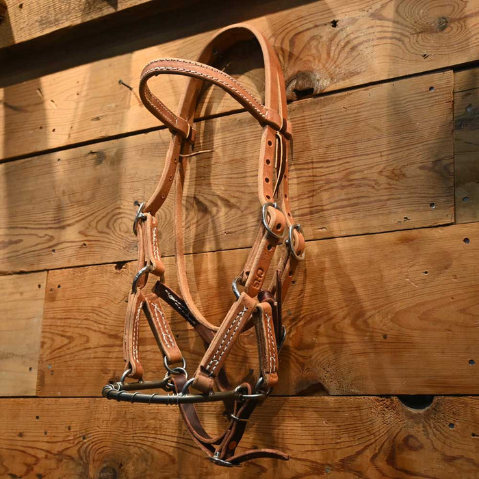 CHS Steel Nose Side Pull Tack - Training Cow Horse Supply