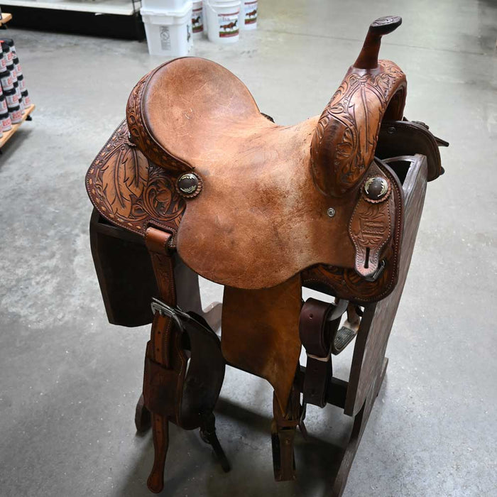 13.5" USED JEFF SMITH XTREME BARREL SADDLE Saddles - Used Jeff Smith