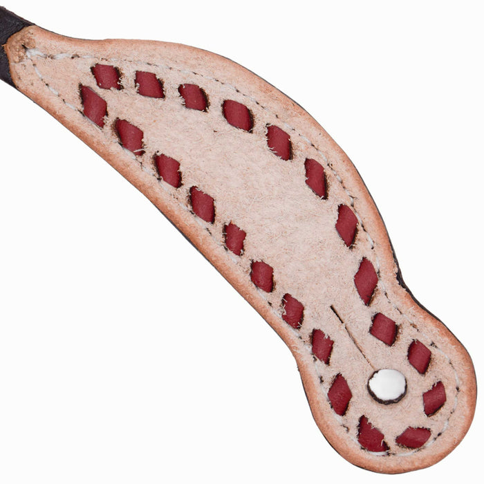 Teskey's Ladies Two Tone Chocolate Spur Strap w/Buckstitch