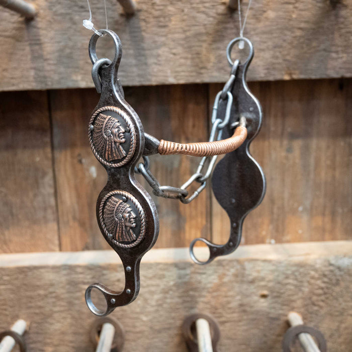 Used Petska Copper Wrapped Mulled Bit Tack - Bits Paul Petska