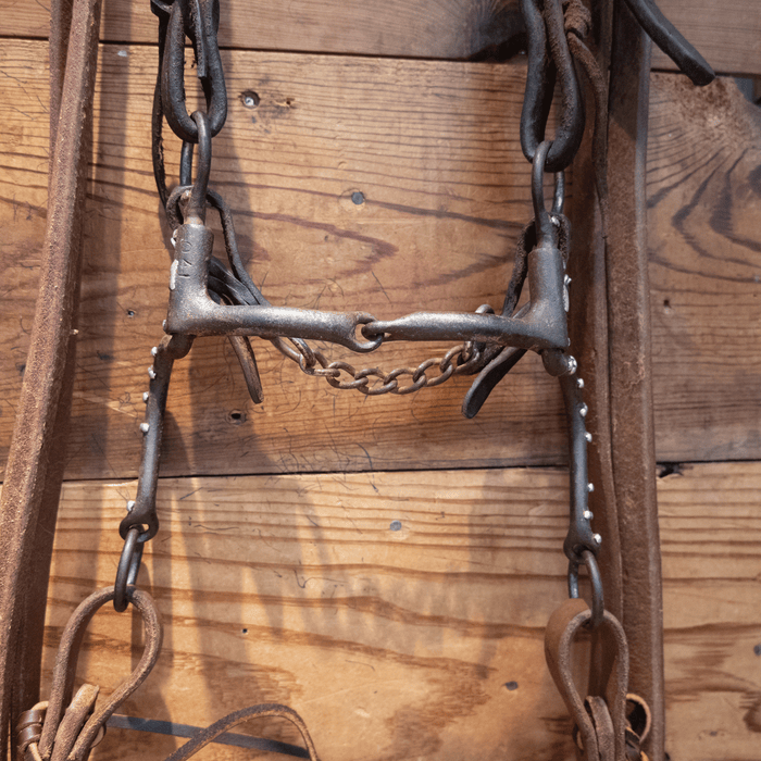 Snaffle w/ Copper Inlay Bit Bridle Rig