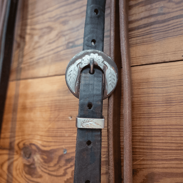 Snaffle w/ Copper Inlay Bit Bridle Rig