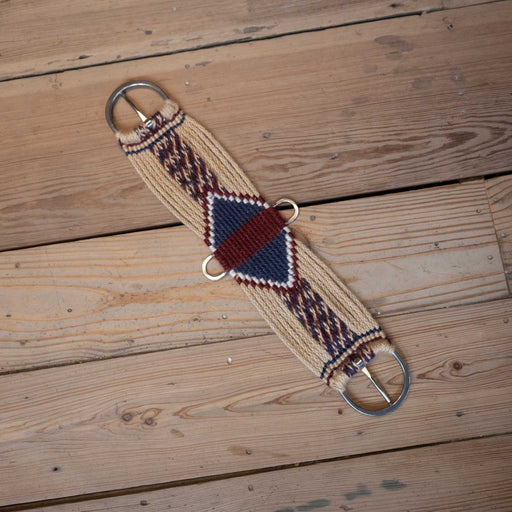 Ross Bullinger 26" Maroon/Denim Mohair Cinch Tack - Cinches Ross Bullinger