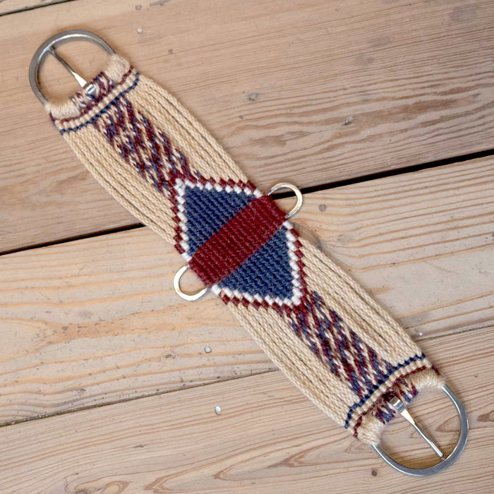 Ross Bullinger 26" Maroon/Denim Mohair Cinch Tack - Cinches Ross Bullinger