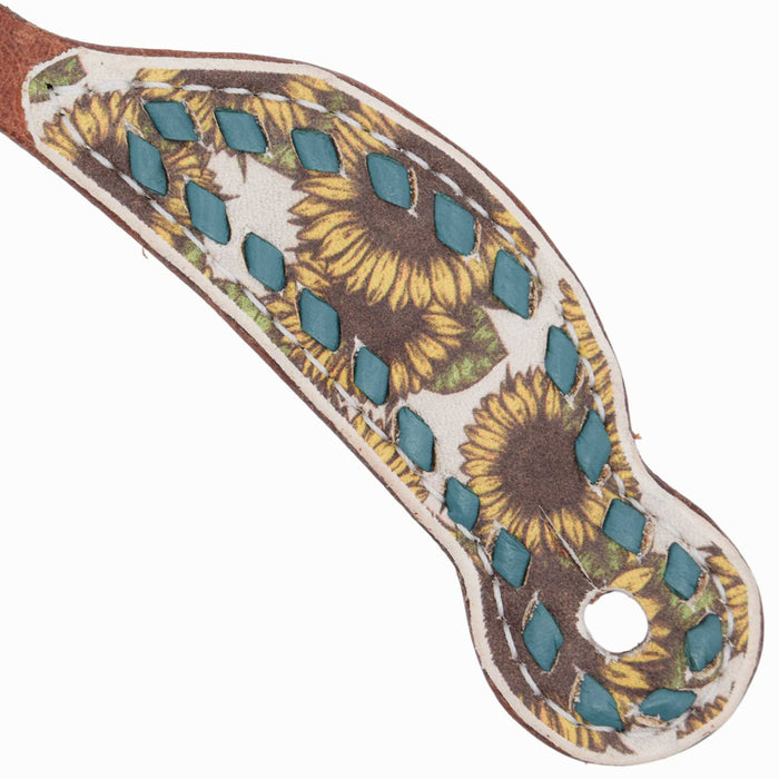 Teskey's Youth Sunflower Spur Straps w/Buckstitch
