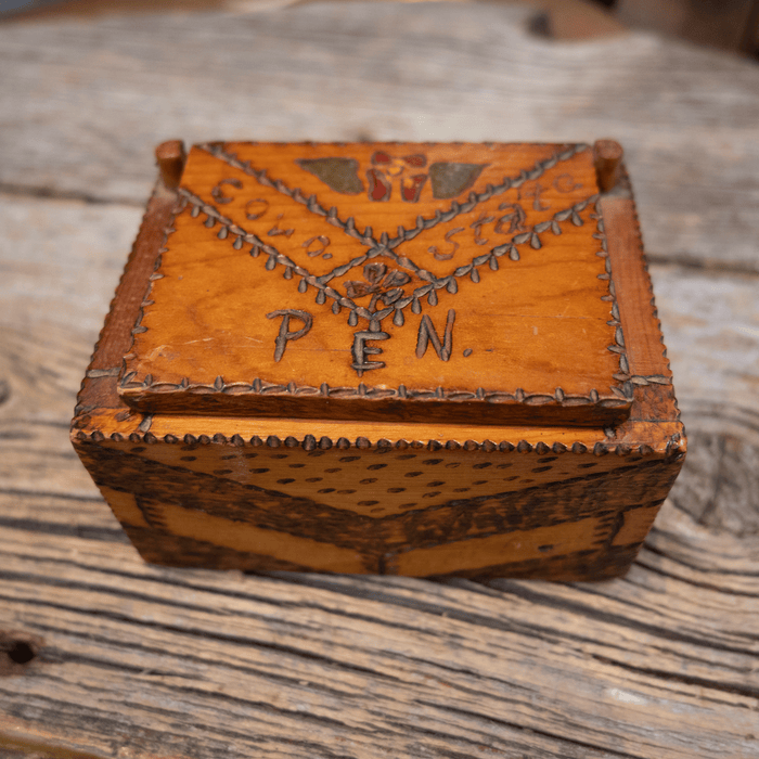 OLD Wooden Box by Prisoner Canyon City Colorado