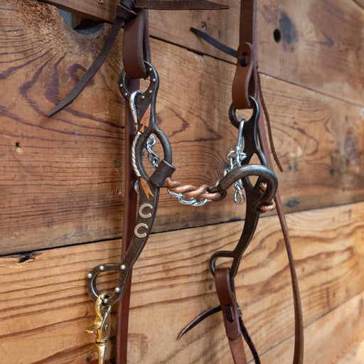 Tristan Mahoney Twisted Copper Loose Port Bridle Rig Tack - Rigs Tristan Mahoney