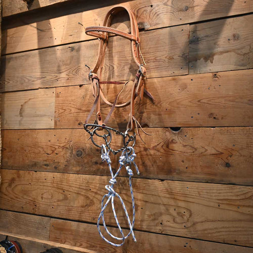 CHS The Brady Bridle Steel Nose Combo Tack - Training Cow Horse Supply