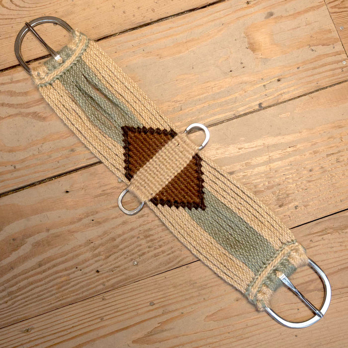 Ross Bullinger 26" Sand & Sage Mohair Cinch Tack - Cinches Ross Bullinger