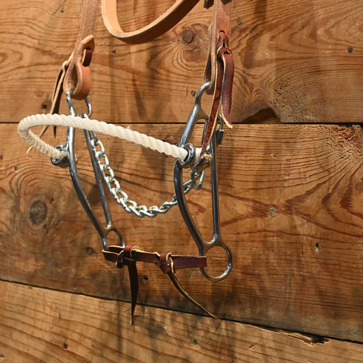 CHS Wild Child Side Pull Hackamore Tack - Training Cow Horse Supply