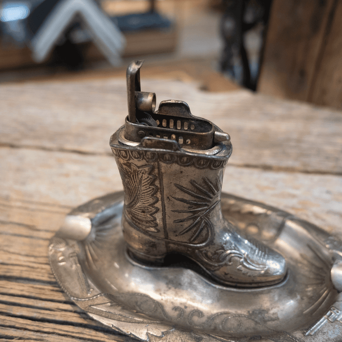 Late 40's Sterling Ashtray and Boot Lighter