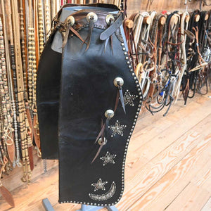 Vintage Chaps -  Hamleys Star's & Moon - Western Chaps  _C489 Tack - Chaps & Chinks Hamley & Co.   