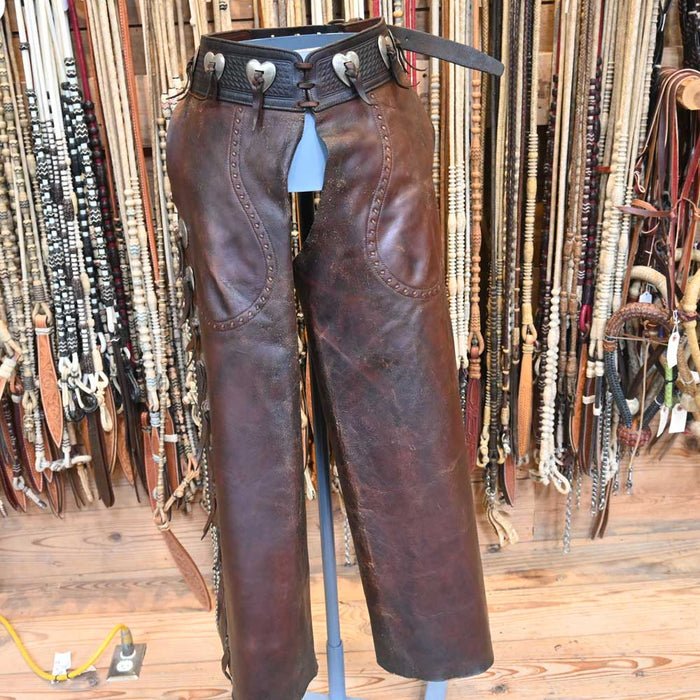Dave Shelley Vintage Cowboy Chaps Tack - Chaps & Chinks Dave Shelley