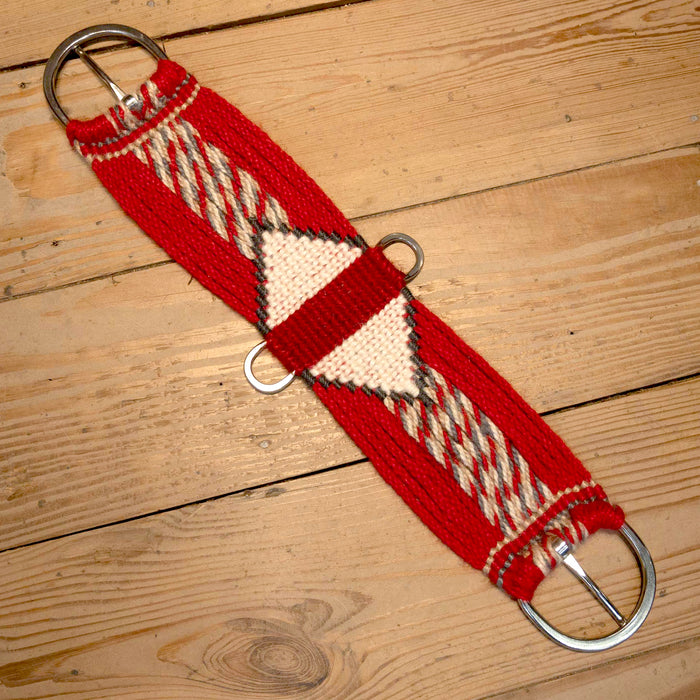 Ross Bullinger 26" Red & Tan Mohair Cinch Tack - Cinches Ross Bullinger