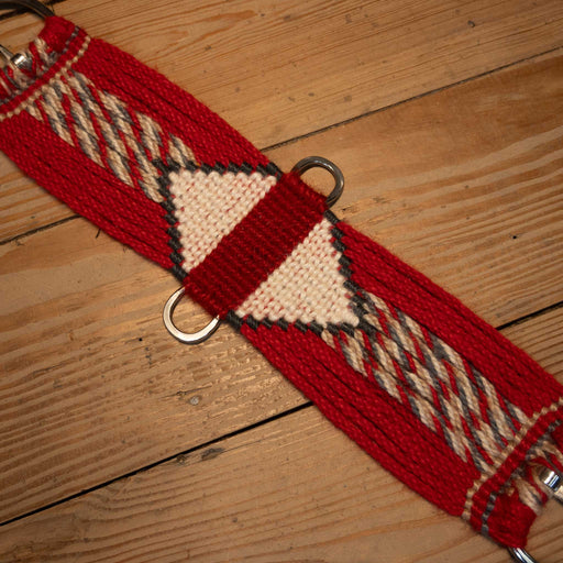 Ross Bullinger 26" Red & Tan Mohair Cinch Tack - Cinches Ross Bullinger