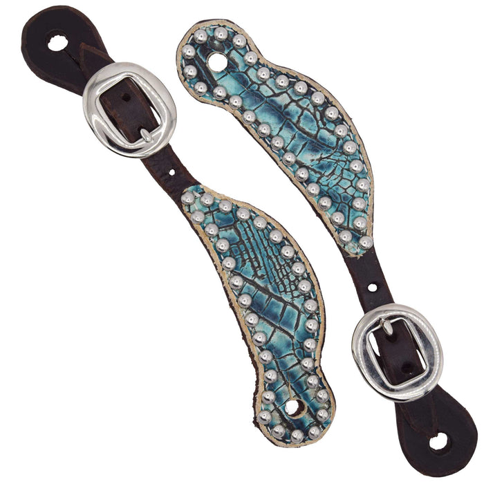 Teskey's Youth Chocolate Gator Spur Straps