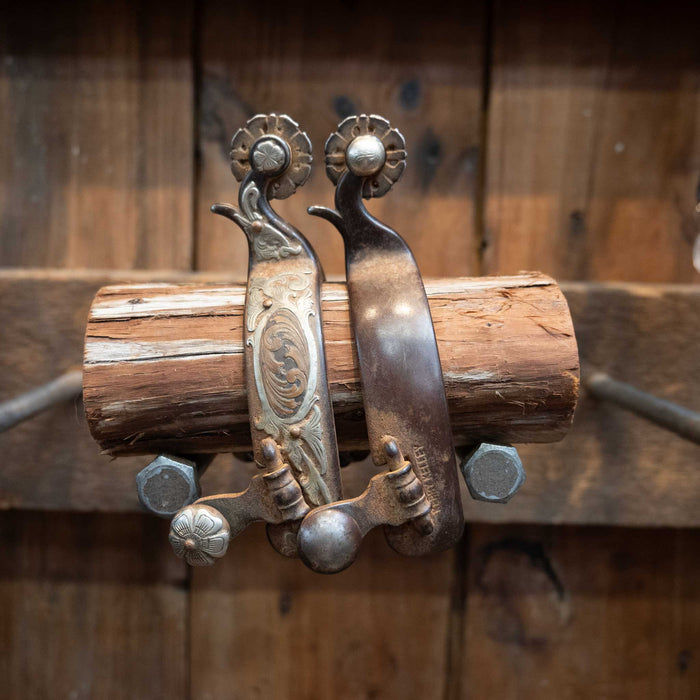 Kerry Kelley Silver Mounted Spurs Tack - Spurs Kerry Kelley