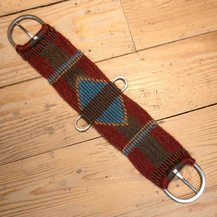 Ross Bullinger 26" Denim & Chocolate Mohair Cinch Tack - Cinches Ross Bullinger