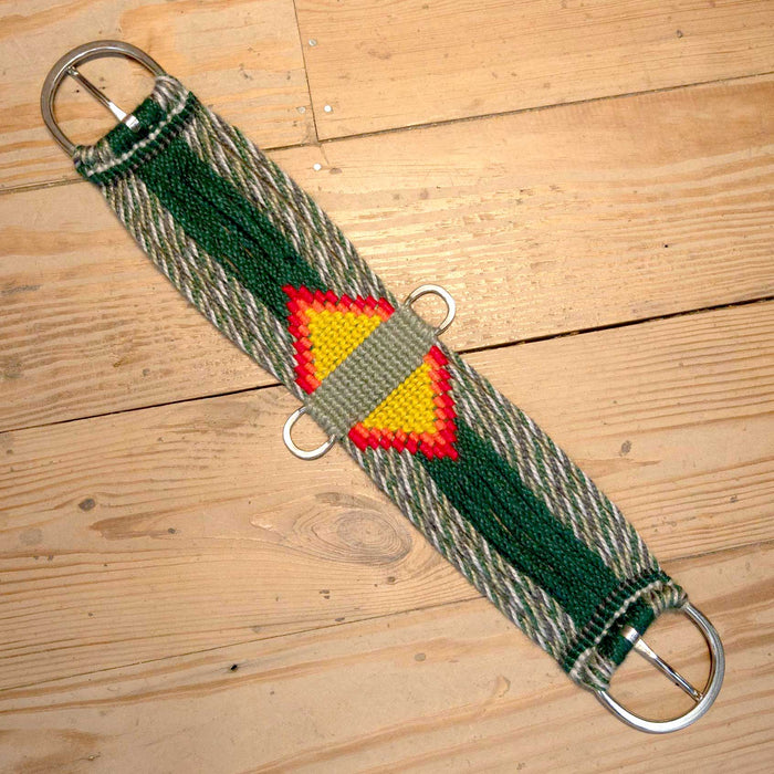 Ross Bullinger 28" Green Mohair Cinch Tack - Cinches Ross Bullinger
