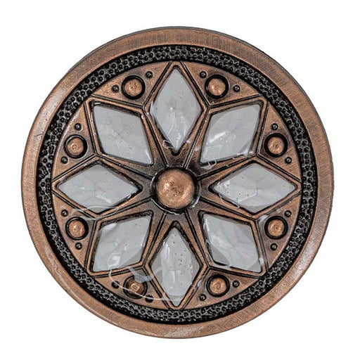 Aztec White Flower Concho Tack - Conchos & Hardware MISC