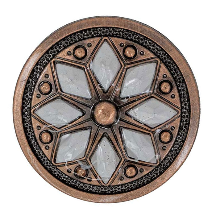 Aztec White Flower Concho Tack - Conchos & Hardware MISC