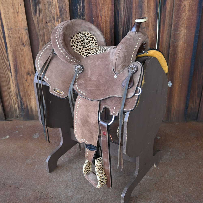 14" USED DOUBLE T BARREL SADDLE Saddles - Used DOUBLE T SADDLERY